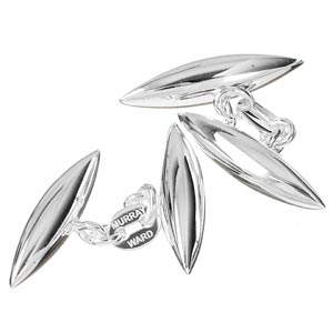 Sterling Silver Torpedo Cufflinks 