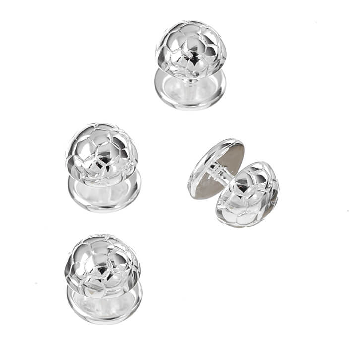 Sterling Silver Football Dress Studs