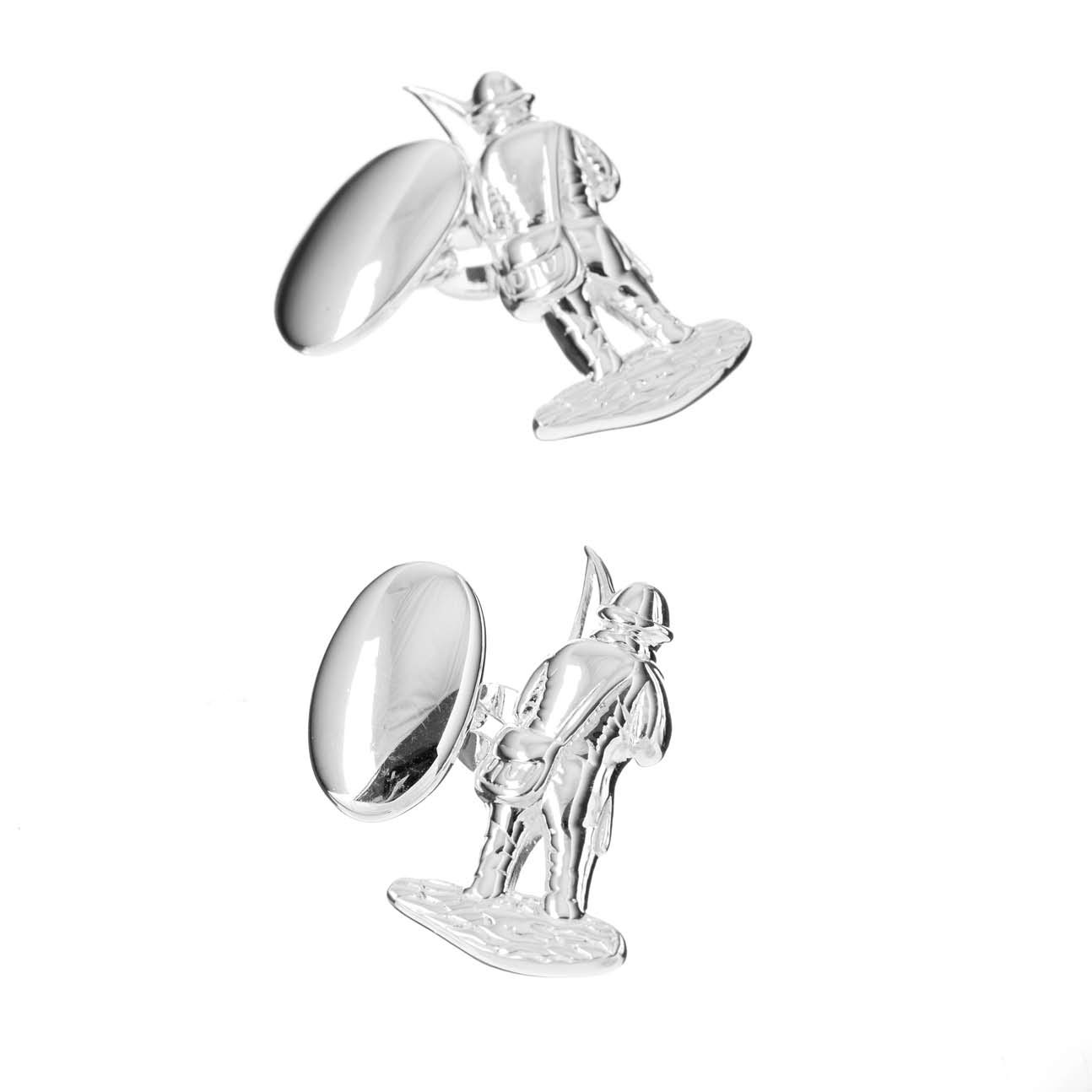 Sterling Silver Fishing Man Cufflinks Sterling Silver Fishing Man Cufflinks