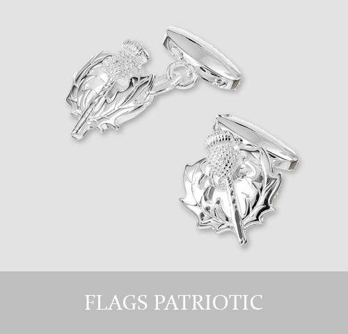 Sterling Silver Flags and Patriotic Cufflinks and Jewellery